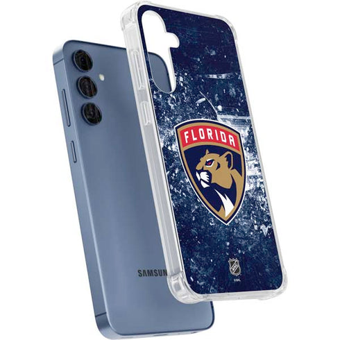 NHL Florida Panthers Frozen Galaxy A55 5G Clear Case