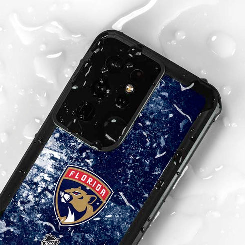 NHL Florida Panthers Frozen Galaxy S24 Ultra Waterproof Case