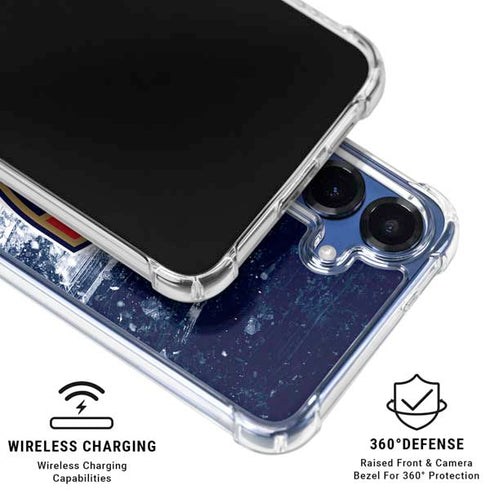 NHL Florida Panthers Frozen Galaxy S25 FE Clear Case