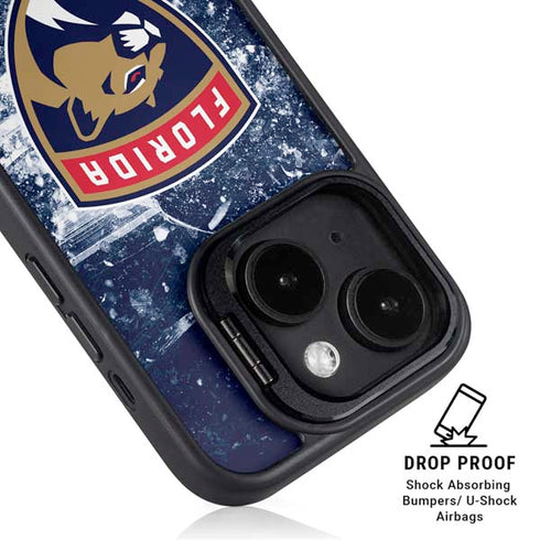 NHL Florida Panthers Frozen iPhone 14 Plus Kickstand Case