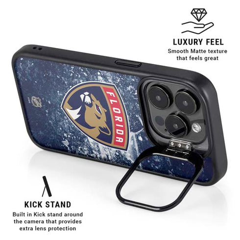 NHL Florida Panthers Frozen iPhone 14 Pro Kickstand Case