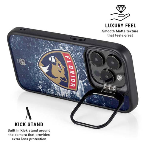 NHL Florida Panthers Frozen iPhone 14 Pro Max Kickstand Case