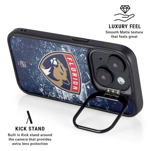 NHL Florida Panthers Frozen iPhone 15 Plus Kickstand Case