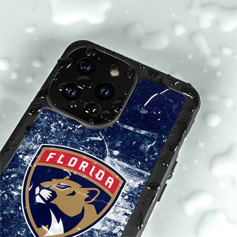 NHL Florida Panthers Frozen iPhone 15 Pro Waterproof Case