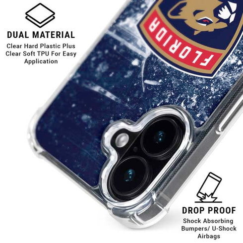 NHL Florida Panthers Frozen iPhone 16 Clear Case
