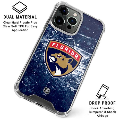 NHL Florida Panthers Frozen iPhone 16 Pro Max Clear Case