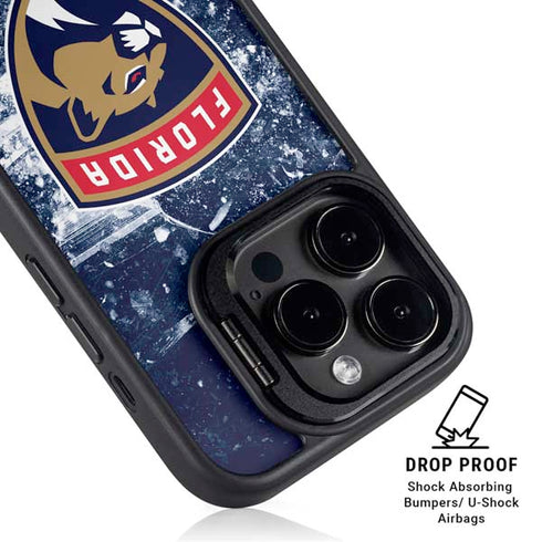 NHL Florida Panthers Frozen iPhone 16 Pro Max Kickstand Case