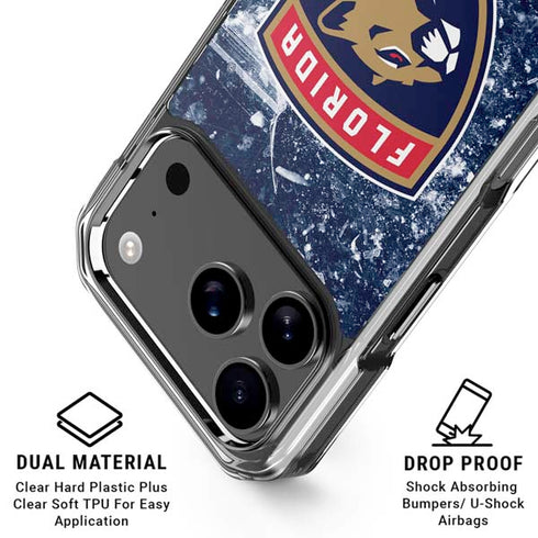 NHL Florida Panthers Frozen iPhone 18 Pro Clear Case