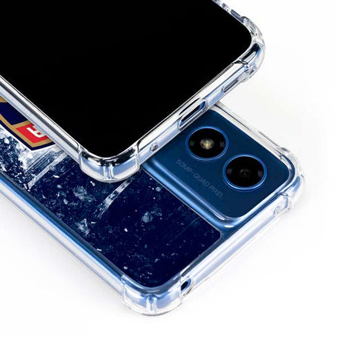 NHL Florida Panthers Frozen Moto G 5G (2024) Clear Case
