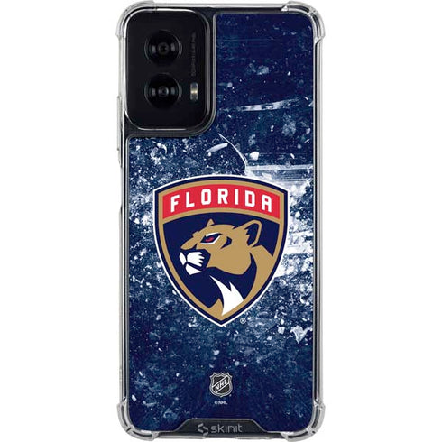 NHL Florida Panthers Frozen Moto G Power 5G (2024) Clear Case