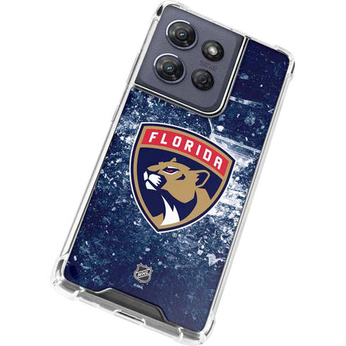 NHL Florida Panthers Frozen Moto G Power 5G (2025) Clear Case