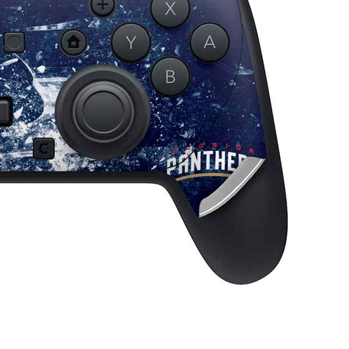 NHL Florida Panthers Frozen Nintendo Switch 2 (2025) Pro Controller Skin