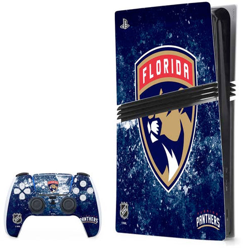 NHL Florida Panthers Frozen PS5 Pro Bundle Skin