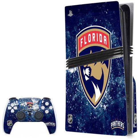 NHL Florida Panthers Frozen PS5 Pro Disk Bundle Skin