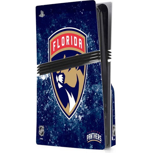 NHL Florida Panthers Frozen PS5 Pro Disk Console Skin