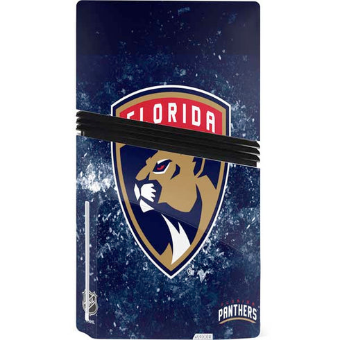 NHL Florida Panthers Frozen PS5 Pro Disk Console Skin