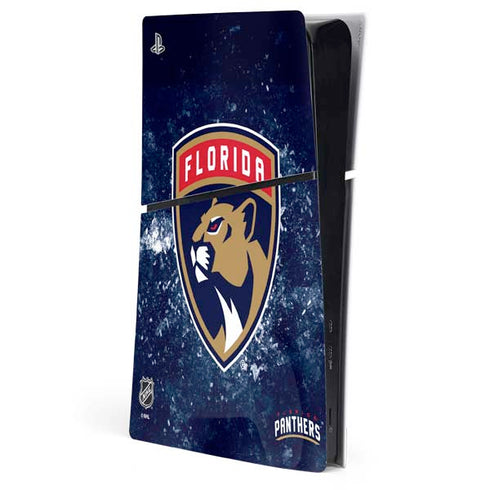 NHL Florida Panthers Frozen PS5 Slim Digital Edition Console Skin