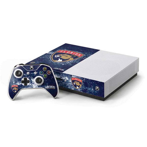 NHL Florida Panthers Frozen Xbox One S Console and Controller Bundle Skin