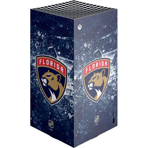 NHL Florida Panthers Frozen XBox Series X Digital Edition Console Skin