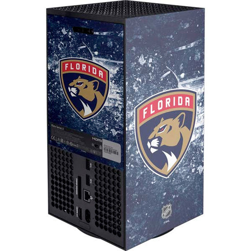 NHL Florida Panthers Frozen XBox Series X Digital Edition Console Skin