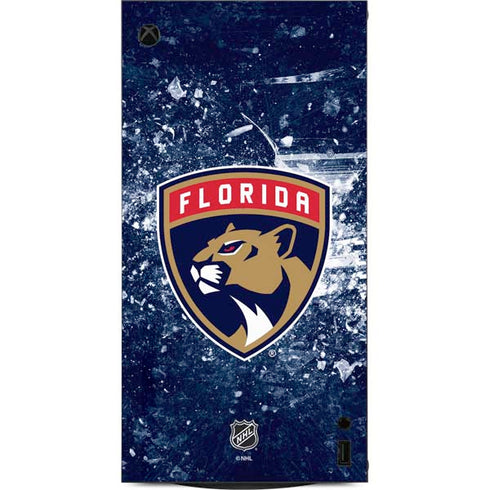 NHL Florida Panthers Frozen XBox Series X Digital Edition Console Skin