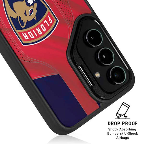 NHL Florida Panthers Jersey Galaxy S25 Plus Kickstand Case