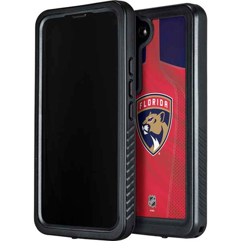 NHL Florida Panthers Jersey Galaxy S24 Plus Waterproof Case