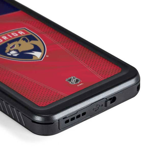 NHL Florida Panthers Jersey Galaxy S24 Plus Waterproof Case
