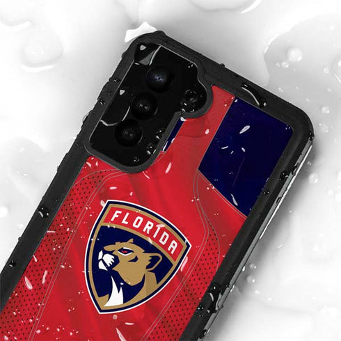 NHL Florida Panthers Jersey Galaxy S24 Plus Waterproof Case