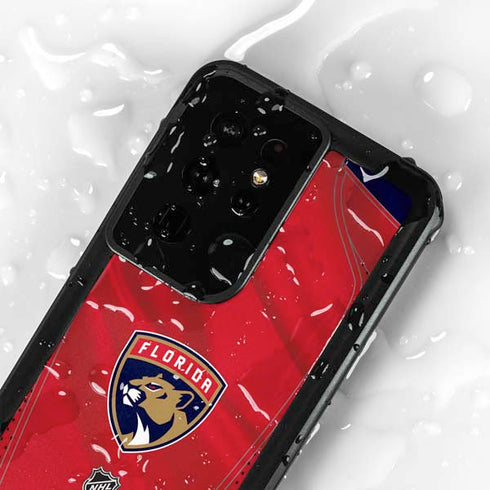 NHL Florida Panthers Jersey Galaxy S24 Ultra Waterproof Case