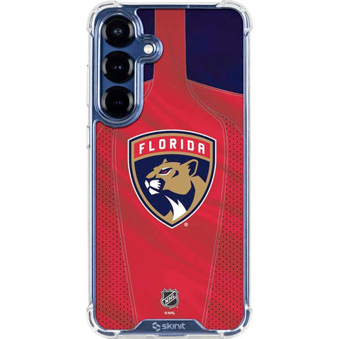 NHL Florida Panthers Jersey Galaxy S25 Plus Clear Case