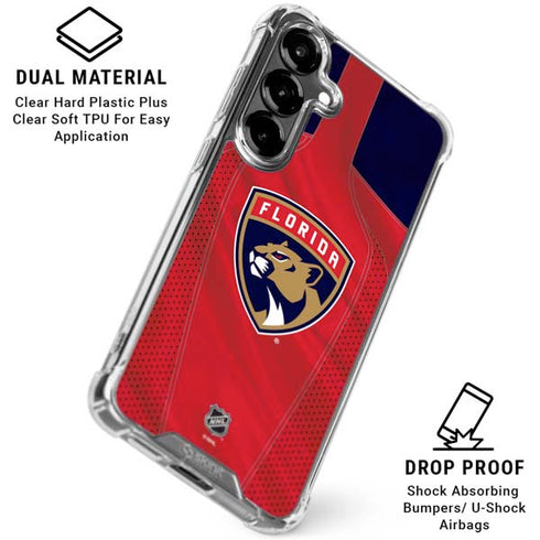 NHL Florida Panthers Jersey Galaxy S26 Plus Clear Case