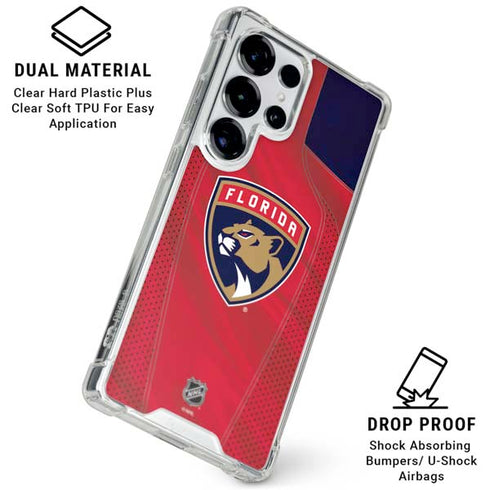NHL Florida Panthers Jersey Galaxy S26 Ultra Clear Case