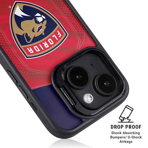 NHL Florida Panthers Jersey iPhone 14 Kickstand Case