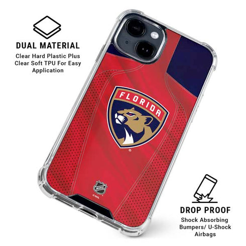 NHL Florida Panthers Jersey iPhone 15 Clear Case