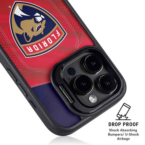 NHL Florida Panthers Jersey iPhone 15 Pro Max Kickstand Case