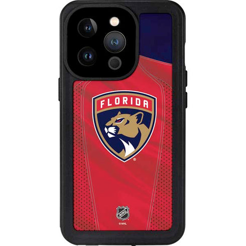 NHL Florida Panthers Jersey iPhone 15 Pro Waterproof Case