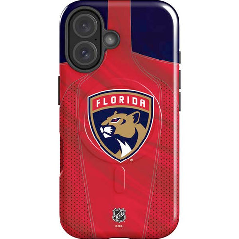 NHL Florida Panthers Jersey iPhone 16 Plus Magsafe Impact Case