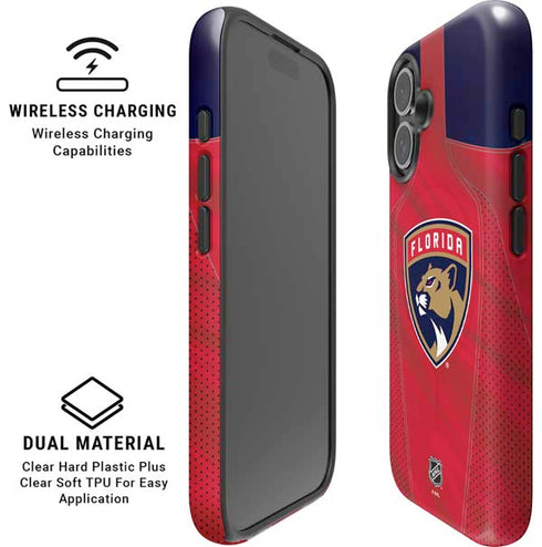 NHL Florida Panthers Jersey iPhone 16 Plus Magsafe Impact Case