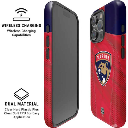 NHL Florida Panthers Jersey iPhone 16 Pro Magsafe Impact Case