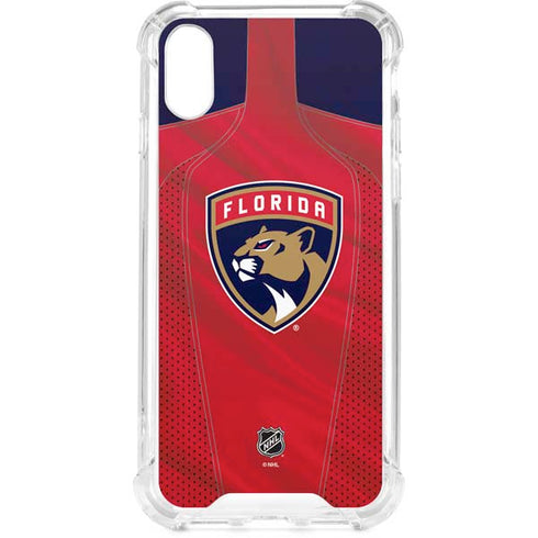 NHL Florida Panthers Jersey iPhone XS Clear Case