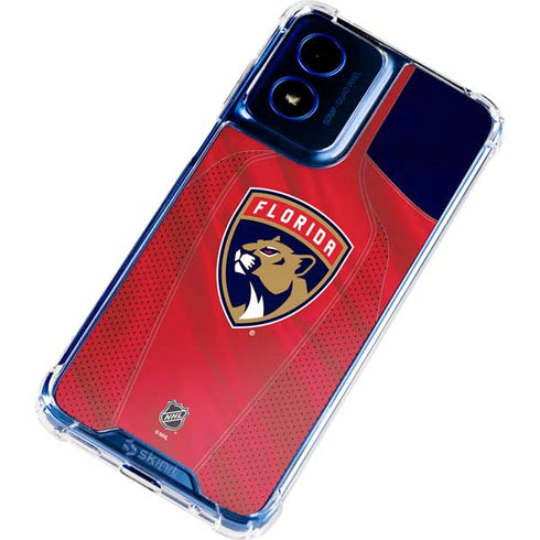 NHL Florida Panthers Jersey Moto G 5G (2024) Clear Case
