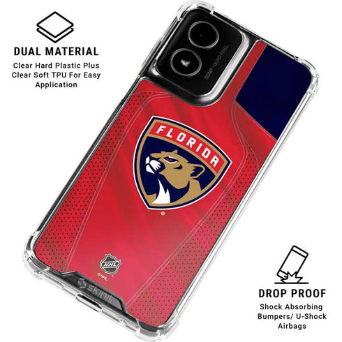 NHL Florida Panthers Jersey Moto G Power 5G (2024) Clear Case