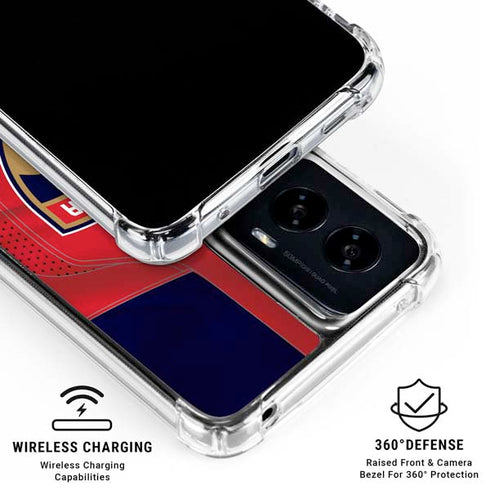NHL Florida Panthers Jersey Moto G Power 5G (2024) Clear Case