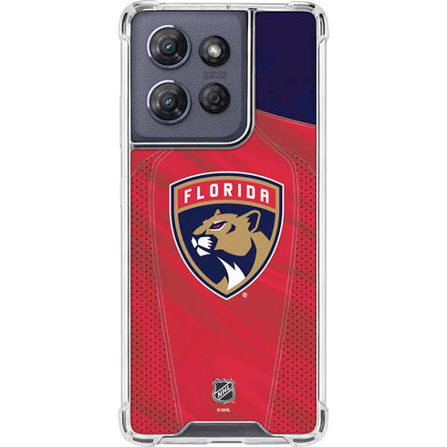 NHL Florida Panthers Jersey Moto G Power 5G (2025) Clear Case