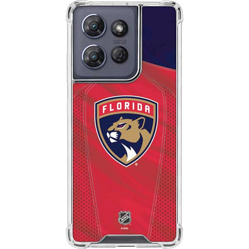 NHL Florida Panthers Jersey Moto G Stylus 5G (2025) Clear Case