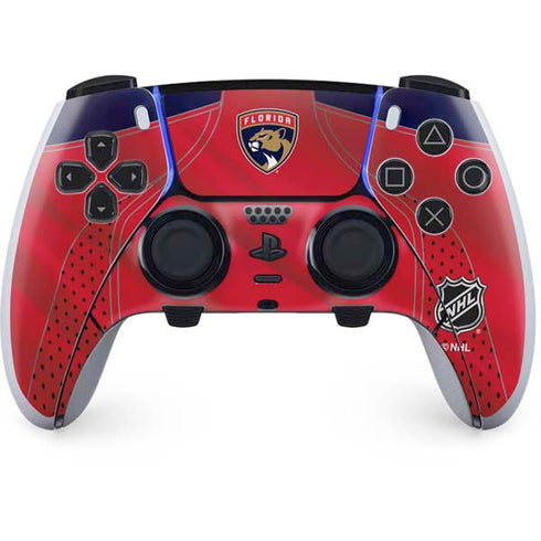 NHL Florida Panthers Jersey PS5 DualSense Edge Pro Controller Skin