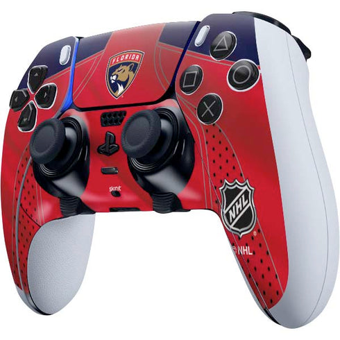 NHL Florida Panthers Jersey PS5 DualSense Edge Pro Controller Skin