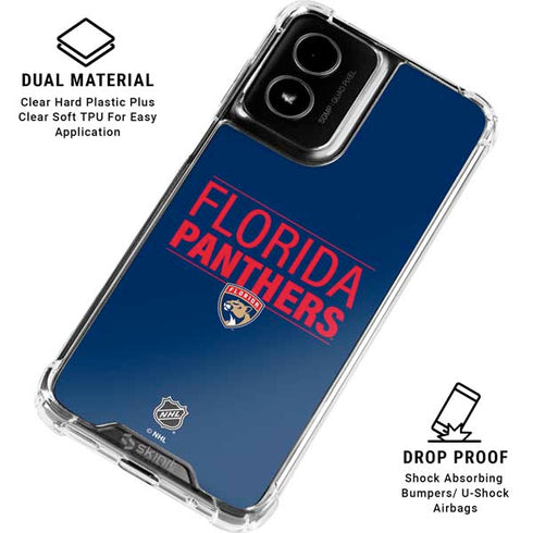 NHL Florida Panthers Lineup Moto G Power 5G (2024) Clear Case