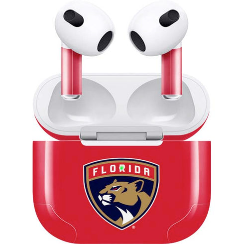 NHL Florida Panthers Logo Apple AirPods (3rd Gen 2021) Skin